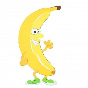 Термонаклейка Банан  28*15 см,  набор 10 штук