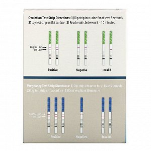 Fairhaven Health, BFP, тест-полоски для определения овуляции и беременности, 40 тестов на овуляцию и 10 тестов на беременность