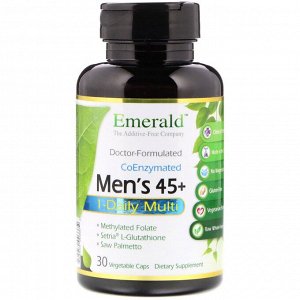 Emerald Laboratories, Мульти для мужчин старше 45 лет, 1 раз в день, 30 овощных капсул