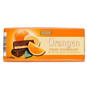 Шоколад BOHME Orangen темный с апельсиновой начинкой 100 г