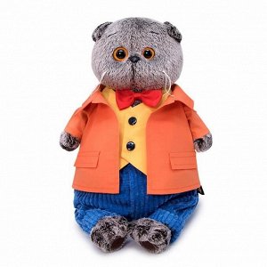 Мягкая игрушка BUDI BASA Кот Басик в оранжевом пиджаке 19 см17