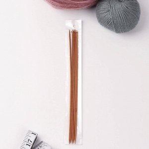 Спицы для вязания, чулочные, d = 3 мм, 25 см, 5 шт