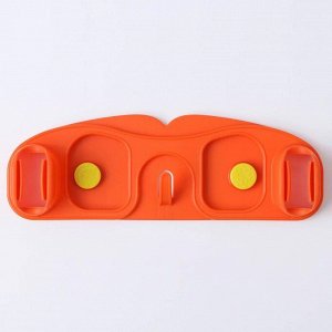 Держатель для швабр, 30x10x5 см, на липучке, с крючком, МИКС