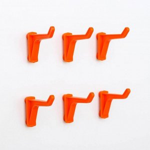 Набор крючков Blocker EXpert, 11 шт: 5 малых, 6 больших, цвет оранжевый