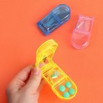 Таблетница с делителем, 1 секция, цвет прозрачный