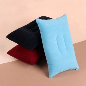 Подушка дорожная, надувная, 24 ? 28 см, цвет МИКС