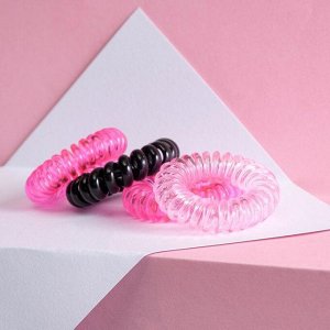 Резинки-пружинки для волос Beauty secret, 4 шт., d=3,5 см