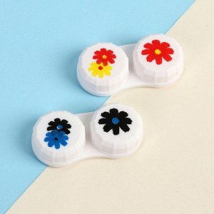 Контейнер для контактных линз «Цветы», цвет МИКС