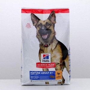 СуXой корм Hill's SP dog large 5+ для собак крупныX пород, курица, 12 кг