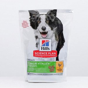СуXой корм Hill's SP dog medium 7+ senior vitality для собак, курица, 800 г