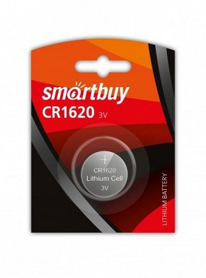 Литиевый элемент питания Smartbuy CR1620/1B (SBBL-1620-1B)