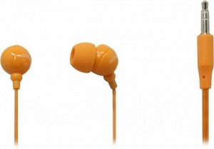 Внутриканальные стерео наушники SmartBuy® COLOR TREND, провод 1.2м, оранжевые (арт. SBE-1300)