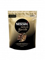 Кофе Nescafe Gold Barista, кофе растворимый, 120 г, пакет (Акция с 15.06 по 28.06.22)