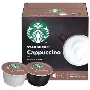 Кофе в капсулах Starbucks Cappuccino для системы Nescafe Dolce Gusto,12шт