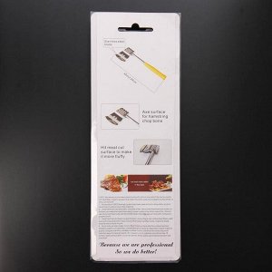 Молоток-топорик с прорезиненной ручкой для отбивки мяса, цвет МИКС