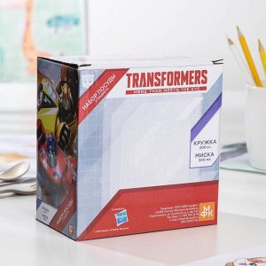 Набор Transformers «Бамблби», 2 предмета: кружка 200 мл, миска 300 мл