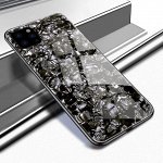Чехол стекло с рисунком на телефон iphone
