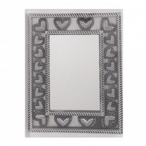 Зеркало настольное, с увеличением, зеркальная поверхность 9x 14 см, цвет «состаренное серебро»