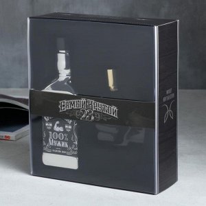 Набор "Самый крутой", гель для душа во флаконе виски, 250 мл; парфюм во флаконе кулак, 100 мл