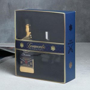 Набор "Богатства в Новом году!", гель для душа во влаконе виски, 250 мл; парфюм во флаконе кулак, 100 мл