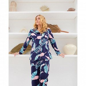 Пижама женская (рубашка и брюки) KAFTAN "Tropical dream".