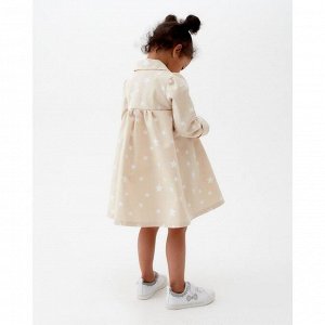 Жакет для девочки MINAKU: Cotton collection цвет бежевый, рост 104
