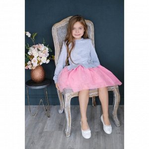 Платье для девочки KAFTAN, серый/розовый, рост 98-104 см (30)