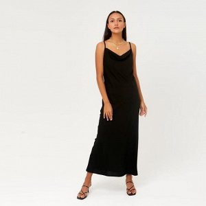 Платье женское MINAKU: Silk pleasure, цвет чёрный , размер 42
