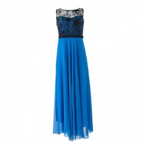 Платье женское MINAKU, цвет синий/чёрный, размер 44
