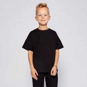 Футболка детская MINAKU:Basic line kids цвет чёрный.