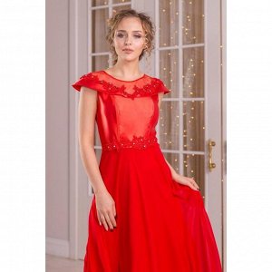 Платье женское MINAKU, цвет красный, размер 48
