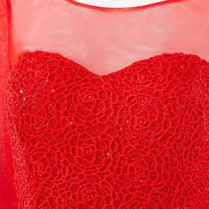 Платье женское MINAKU "Dolce", длинное, размер 44, цвет бордовый