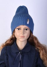 44 Шапка &quot;Тыковка&quot; с отворотом одинарная