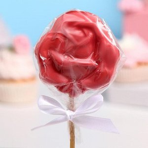 Шоколад фигурный «Роза», рубиновый, 48 г