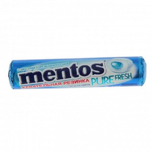 Жевательная резинка Mentos жидкий центр Мята ролл, 16г.