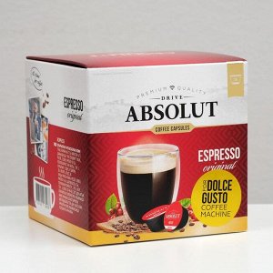 Живой кофе Капсулы для кофемашин Dolce Gusto: Drive Absolut Dg Эспрессо, 96 г