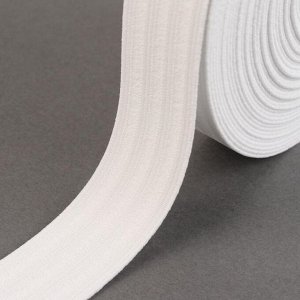 Лента эластичная для уплотнения шва, 30 мм, 10 м, цвет белый