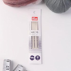 Спицы для вязания «Ergonomics», чулочные, d = 4 мм, 15 см, 5 шт
