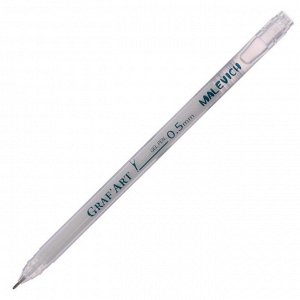 Ручка гелевая для декоративных работ Малевичъ 0.5 мм, белая