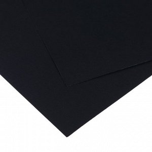 Картон цветной Sadipal Sirio двусторонний: текстурный/гладкий, 210 х 297 мм, Sadipal Fabriano Elle Erre, 220 г/м, чёрный