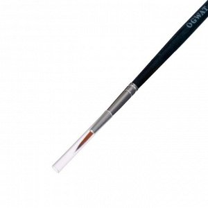Кисть Синтетика Круглая, Malevich Andy № 0, d-0.75 мм, L-6мм (короткая ручка), синий лак 753000