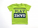 Футболка короткий рукав салатового цвета &quot;Play Game&quot; (супрем)