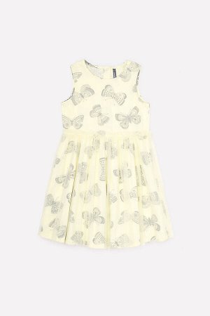 Платье(Весна-Лето)+girls (бледно-лимонный, бабочки)