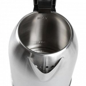 Чайник электрический "ВАСИЛИСА" Т31-2000, металл, 2 л, 1500 Вт, серебристый
