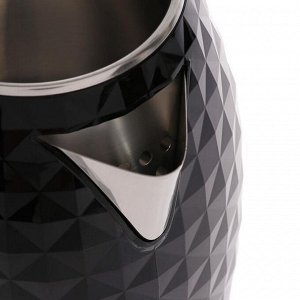 Чайник электрический HOMESTAR HS-1015, пластик, 1.8 л, 1500 Вт, черно-белый