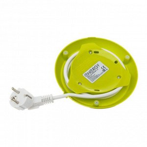 Чайник электрический ENERGY E-234, пластик, 1 л, 1100 Вт, бело-зеленый