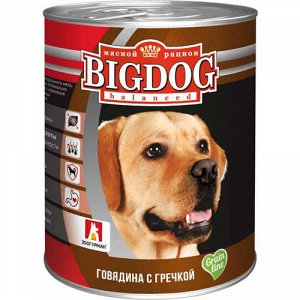 Зоогурман Big Dog конс 850гр д/соб Говядина/Гречка (1/9)