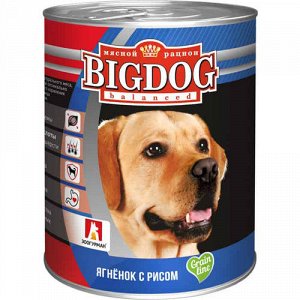 Зоогурман Big Dog конс 850гр д/соб Ягнёнок/Рис (1/9)