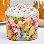 Форма бумажная для кекса, маффинов и кулича &quot;Бабочки цветные&quot; 134 х 100 мм (фасовка 1400 шт)