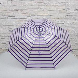 Зонт детский «Полосочки», полуавтоматический, r=46 см, цвет МИКС
